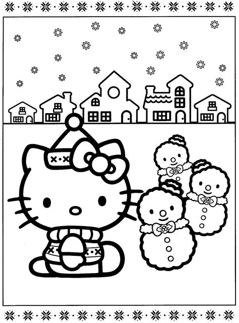 kitty thanksgiving pages coloring pages