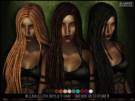 dreads mods cc   sims  snootysims