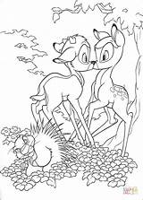 Bambi Pages Coloring Faline Color sketch template