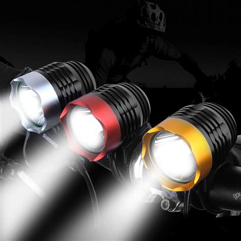 deroace mountain bicycle lights  headlights waterproof light night riding bike  equipment