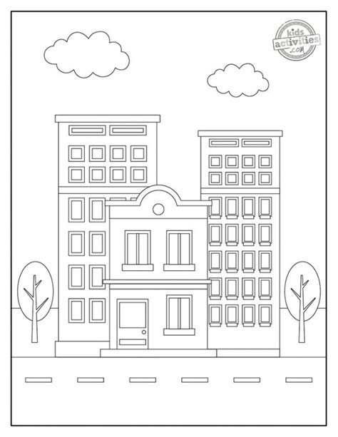 cool building coloring pages   print kids activities blog
