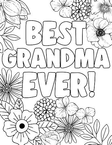 mothers day coloring pages  grandma mothers day coloring pages