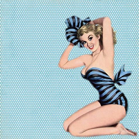 free illustration retro collage girl pin up sexy free image on