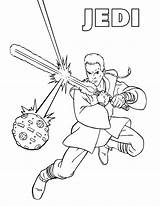 Jedi Coloring Pages Coloringway sketch template