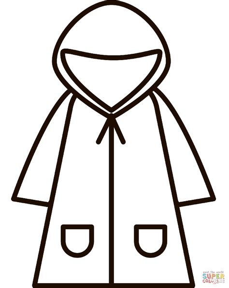 raincoat coloring pages coloring home