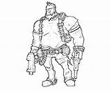 Borderlands Salvador Character Coloring Pages Printable Funny sketch template