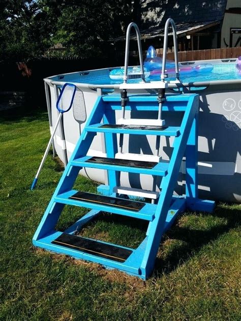 build   ground pool ladder  designs