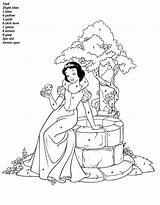 Coloring Number Color Disney Pages Snow Numbers Princess Printable Kids Worksheets Print Printables Sheets Beautiful Colouring Snowwhite Colour Adult Adults sketch template