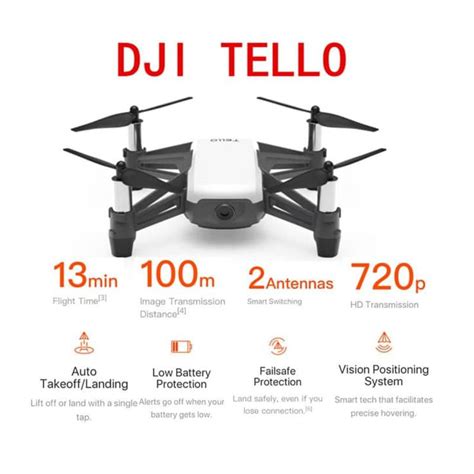 dji tello boost combo drone white original softcom