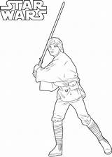 Luke Skywalker Wars Star Coloring Pages Printable Kids Cartoon Categories A4 Coloringonly sketch template