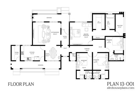 bedrooms bungalow house plan afrohouseplanscom