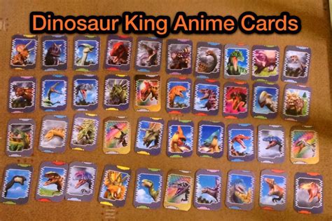 dinosaur king season  fan  anime cards  thunderstrike  deviantart dinosaur cards