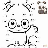 Pandas Supercoloring Numbers Connect Laurie sketch template