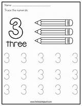 Tracing Kindergarten Practice Aunt Theteachingaunt Counting Numerals Algunproblemita sketch template