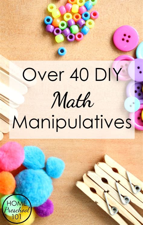 diy math manipulatives   home home preschool