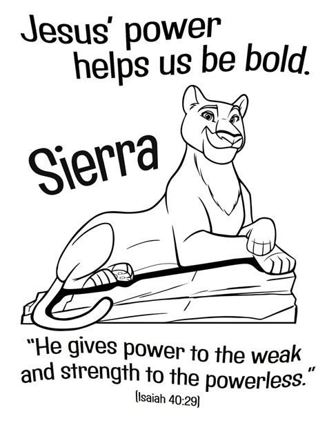 sierra rocky railway coloring page bible activities  kids preschool