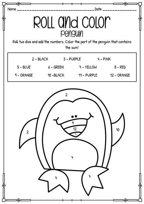 penguin preschool worksheets    worksheetocom