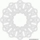 Coloring Donteatthepaste Mandalas Round Knotwork Zentangle Coloringhome sketch template