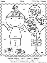 School 100th Classroom Hundred 100s Teacherspayteachers Kerri Teacher sketch template