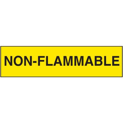 chemical label  packs  flammable emedco