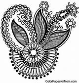 Paisley Coloring Pages Mandala Flores Dibujo Patterns Negro Colección Ornamentales Línea Arte La Getcolorings Mano Estilo étnico Ucraniano Autotrace Diseño sketch template