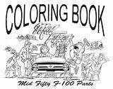 F100 Ford Coloring Enlarge Click Mid Template 1953 Midfifty sketch template