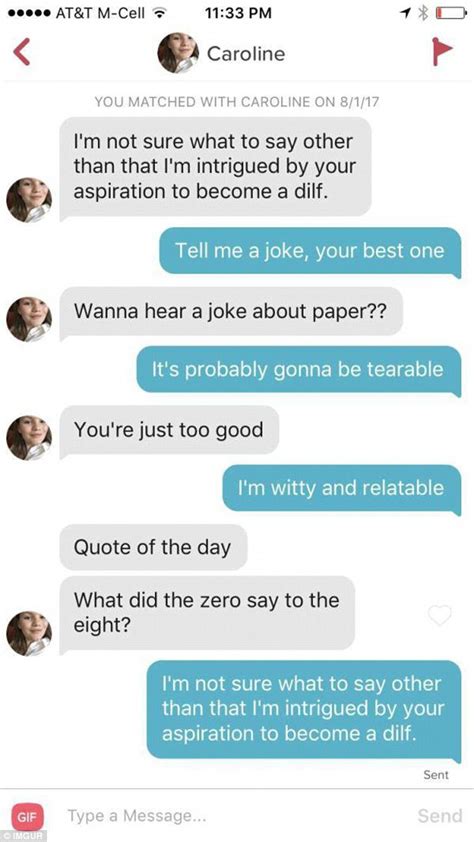 the very cheesy pick up lines used on tinder daily mail