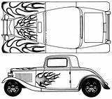 Ford 32 Blueprints Window Coupe Blueprint Car 1948 Source sketch template