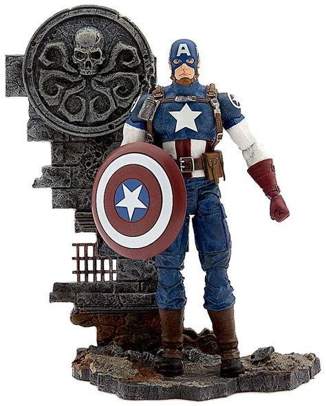 marvel marvel select avenging captain america exclusive  action figure diamond select toys toywiz