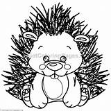 Porcupine Getcoloringpages sketch template