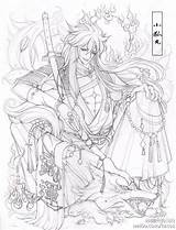 Coloring Touken Ranbu Pages Manga Book Adult Yaoi Lineart Visit Anime sketch template
