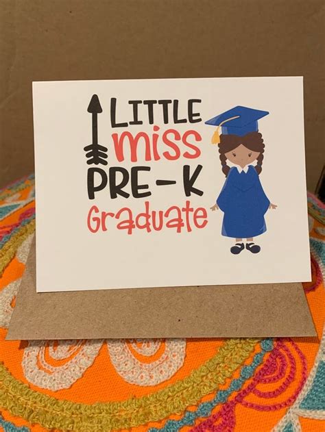 graduation card preschool graduation greeting card pre