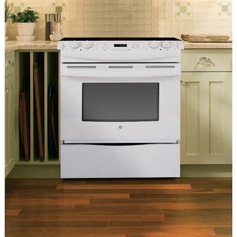 ge smooth surface  cleaning   electric range white common   actual