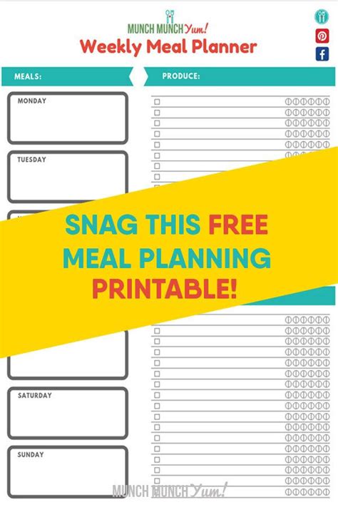 super easy meal planning  beginners  menu planner template