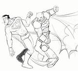 Batman Superman Coloring Pages Vs Dc Comics Sheets sketch template