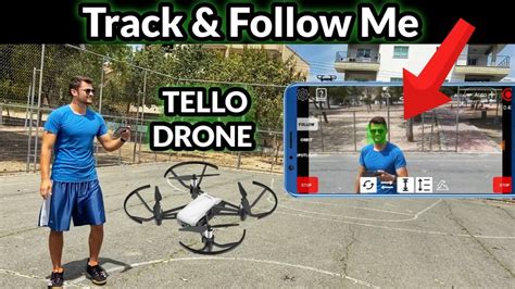 tellome app follow  active tracking  dji tello drone youtube