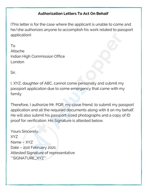 sample authorization letter  act  behalf
