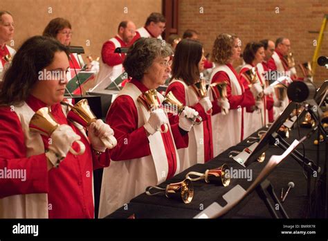 hand bell choir  res stock photography  images alamy