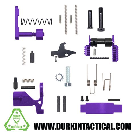 purple ar   parts kit  trigger hammer  grip durkin tactical