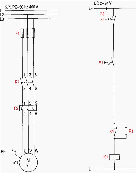 sequence motor control circuit wiring diagram  schematics