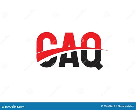 caq letter initial logo design vector illustration stock vector illustration  font style