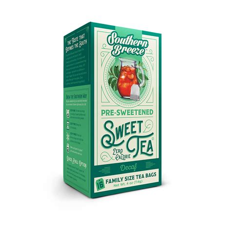 decaffeinated sweet tea southern breeze sweet tea
