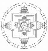 Mandalas Tibetan Mögen sketch template