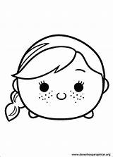 Tsum Coloring Pages Disney Kids sketch template