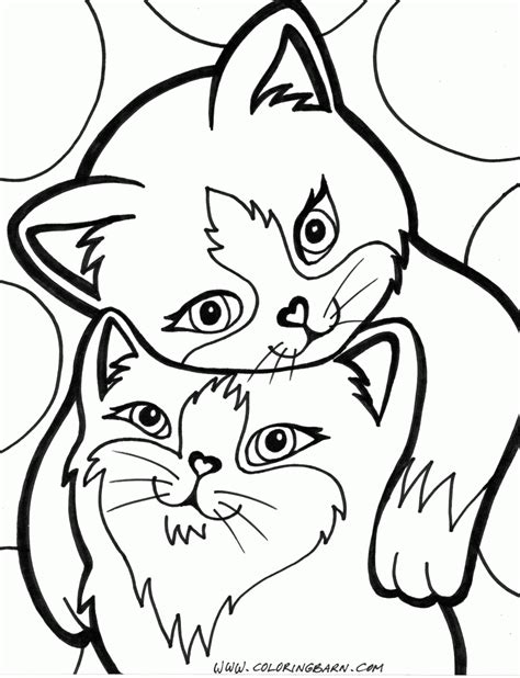 love gif   cute cat coloring page coloring pages