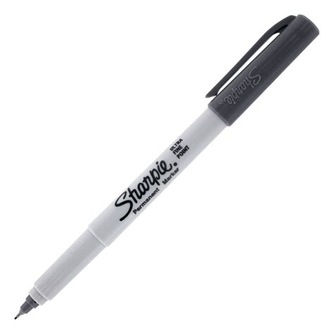 sharpie permanent marker ultra fine point slate gray ink  count