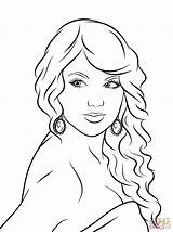 Coloring Swift Taylor Pages Printable Supercoloring Drawing Colorings Paper sketch template