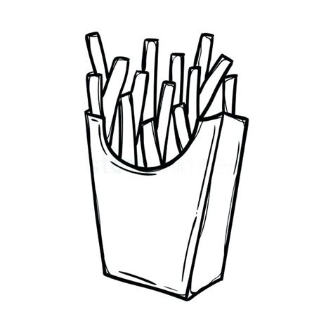 french fries coloring pages  getcoloringscom  printable