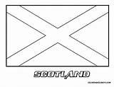 Flag Coloring Pages Jamaican Scottish Scotland Getcolorings Exclusive Choose Board Colouring sketch template