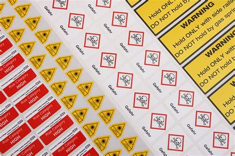hazard warning labels clpghs compliant labels